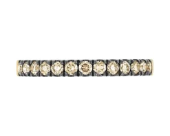 Apart Pierścionek z żółtego złota z brylantami Champagne - 0,37 ct - próba 585< Wszystkie