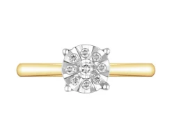 Apart Pierścionek z żółtego złota z brylantami - 0,08 ct - próba 585< Wszystkie