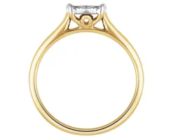 Apart Pierścionek z żółtego złota z brylantami - 0,08 ct - próba 585< Wszystkie