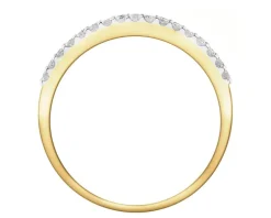 Best Apart Pierścionek z żółtego złota z diamentami - 0,25 ct - próba 585