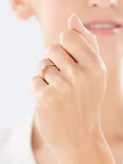 Apart Pierścionek z żółtego złota z brylantami - 0,39 ct - próba 585