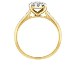 Apart Pierścionek z żółtego złota z brylantami - 0,39 ct - próba 585