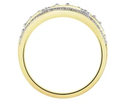 Apart Pierścionek z żółtego złota z brylantami - 0,34 ct - próba 585< Wszystkie