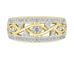 Apart Pierścionek z żółtego złota z brylantami - 0,34 ct - próba 585< Wszystkie