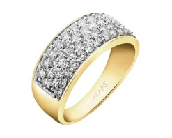 Apart Pierścionek z żółtego złota z brylantami - 1,00 ct - próba 585< Pierścionki