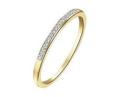 Apart Pierścionek z żółtego złota z diamentami - 0,04 ct - próba 375< Pierścionki