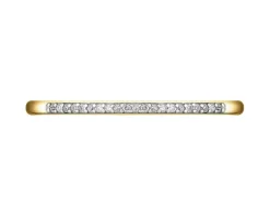 Outlet Apart Pierścionek z żółtego złota z diamentami - 0,03 ct - próba 585