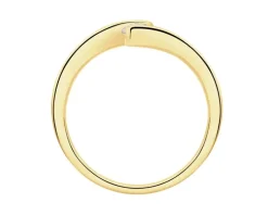 Best Apart Pierścionek z żółtego złota z brylantem - 0,23 ct - próba 750