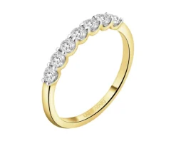 New Apart Pierścionek z żółtego złota z brylantami laboratoryjnymi - 0,51 ct - próba 585