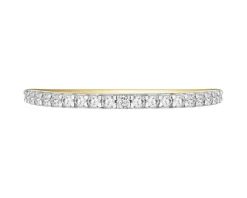 Apart Pierścionek z żółtego złota z brylantami laboratoryjnymi - Eternity - 0,42 ct - próba 585< Wszystkie