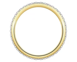 Apart Pierścionek z żółtego złota z brylantami laboratoryjnymi - Eternity - 0,42 ct - próba 585< Wszystkie