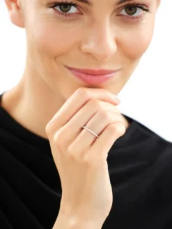 Apart Pierścionek z żółtego złota z brylantami laboratoryjnymi - Eternity - 0,42 ct - próba 585< Wszystkie