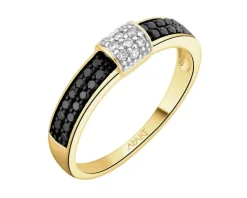 Apart Pierścionek z żółtego złota z brylantami - 0,27 ct - próba 585< Pierścionki