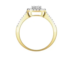 Apart Pierścionek z żółtego złota z diamentami - 0,74 ct - próba 585< Pierścionki