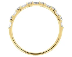 Outlet Apart Pierścionek z żółtego złota z diamentami - 0,15 ct - próba 585