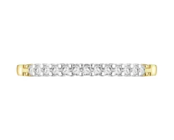 Apart Pierścionek z żółtego złota z diamentami - 0,10 ct - próba 585< Pierścionki