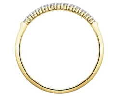 Apart Pierścionek z żółtego złota z diamentami - 0,10 ct - próba 585< Pierścionki