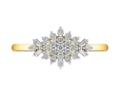 Apart Pierścionek z żółtego złota z diamentami - 0,25 ct - próba 585< Pierścionki