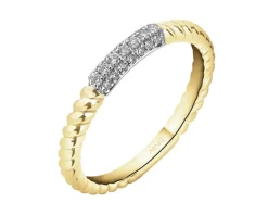 Apart Pierścionek z żółtego złota z diamentami - 0,10 ct - próba 585< Wszystkie