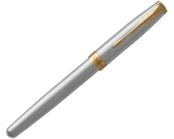 Parker Pióro kulkowe Sonnet stainless steel GT< Pióra Parker