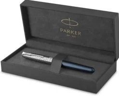Discount Parker Pióro wieczne Sonnet premkium metal & blue CT