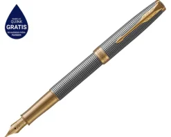 Parker Pióro wieczne Sonnet chiselled silver GT< Pióra Parker
