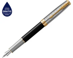 Parker Pióro wieczne Sonnet premium metal & black GT< Pióra Parker