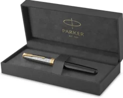 Parker Pióro wieczne Sonnet premium metal & black GT< Pióra Parker