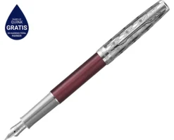 Hot Parker Pióro wieczne Sonnet premium metal & red CT
