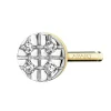 Apart Pojedynczy kolczyk z żółtego złota z diamentami - 0,008 ct - próba 375< Kolczyki Z Diamentami