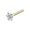 Apart Pojedynczy kolczyk z żółtego złota z diamentem - 0,003 ct - próba 375< Kolczyki Z Diamentami