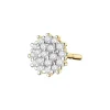 New Apart Pojedynczy kolczyk z żółtego złota z diamentami - 0,04 ct - próba 585