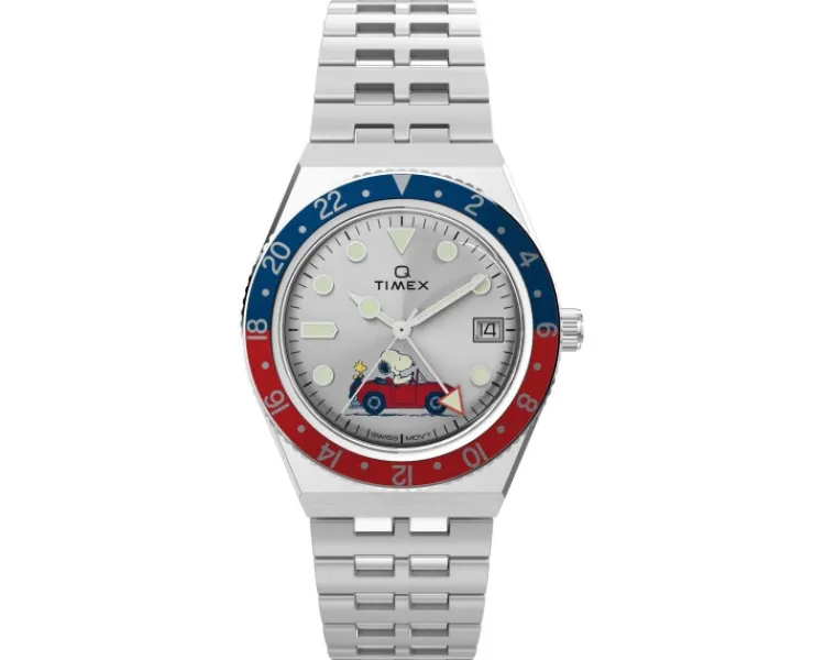 Timex x Peanuts® Q ® GMT< Zegarki Męskie