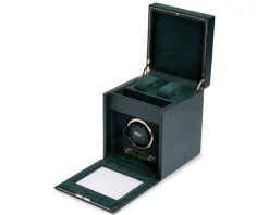 Wolf Rotomat British Racing Single Watch Winder with storage Green< Zegarki Męskie