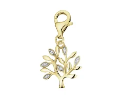 Apart Zawieszka charms z żółtego złota z diamentami - drzewko - 0,01 ct - próba 375< Wszystkie