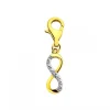 Apart Zawieszka charms z żółtego złota z diamentem - nieskończoność - 0,004 ct - próba 585< Charms Z Diamentami