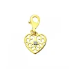 Apart Zawieszka charms z żółtego złota z brylantem - serce - 0,008 ct - próba 375< Charms Z Diamentami