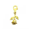 Apart Zawieszka charms z żółtego złota z diamentem - róża - 0,004 ct - próba 375< Charms Z Diamentami