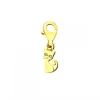 Outlet Apart Zawieszka charms z żółtego złota z diamentami - kot - 0,006 ct - próba 375