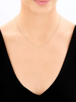 New Apart Zawieszka i kolczyki z żółtego i białego złota z diamentami - komplet - 0,01 ct - próba 375