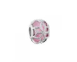 Outlet Apart Zawieszka srebrna beads - kwiaty
