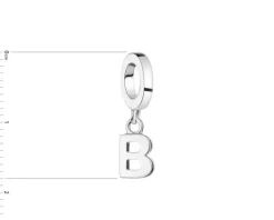 Discount Apart Zawieszka srebrna beads - litera B