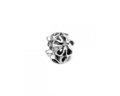 Clearance Apart Zawieszka srebrna beads - stoper - kwiatki
