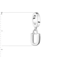 Discount Apart Zawieszka srebrna beads - litera U