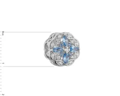 Outlet Apart Zawieszka srebrna beads - kwiat