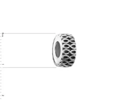 Apart Zawieszka srebrna beads - stoper- nieskończoność< Beads