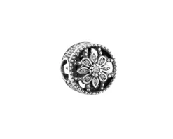 Apart Zawieszka srebrna beads z cyrkoniami - kwiat< Beads