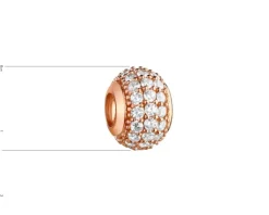 Discount Apart Zawieszka srebrna beads z cyrkoniami