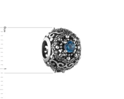Apart Zawieszka srebrna beads z cyrkoniami< Beads