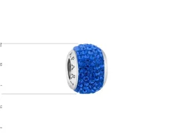 Best Apart Zawieszka srebrna beads z kryształami